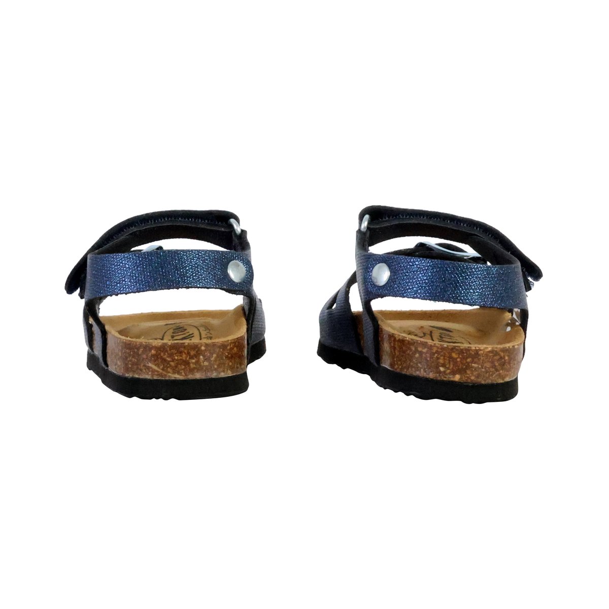 Mules Cuir Serena marine, PLAKTON