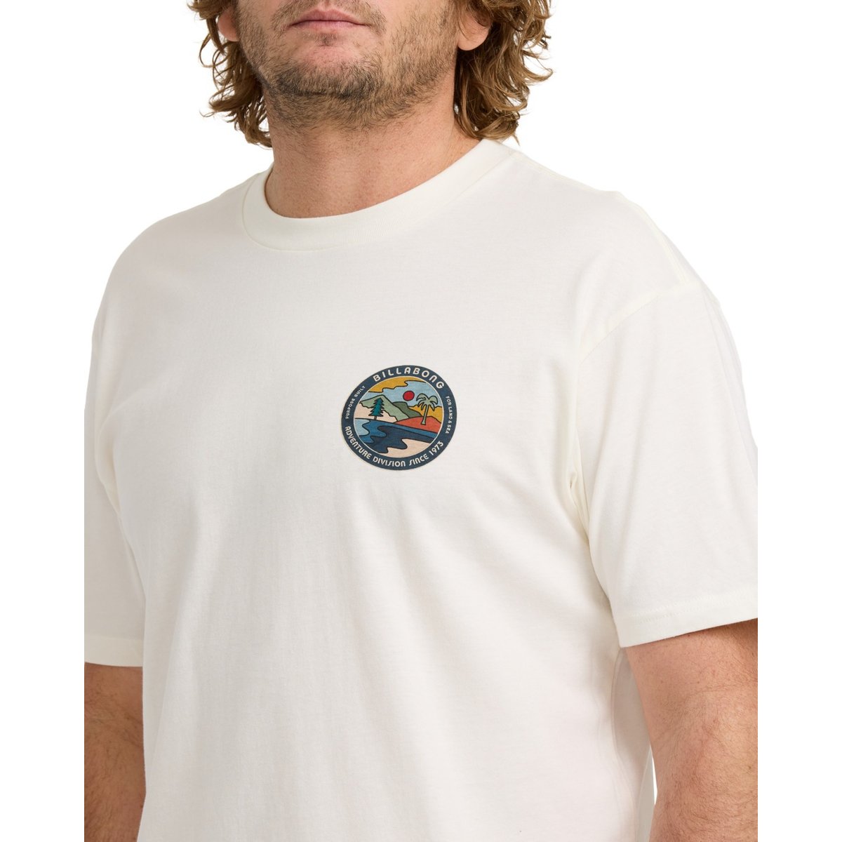 T shirt manches courtes ROCKIES A/DIV blanc off white, BILLABONG