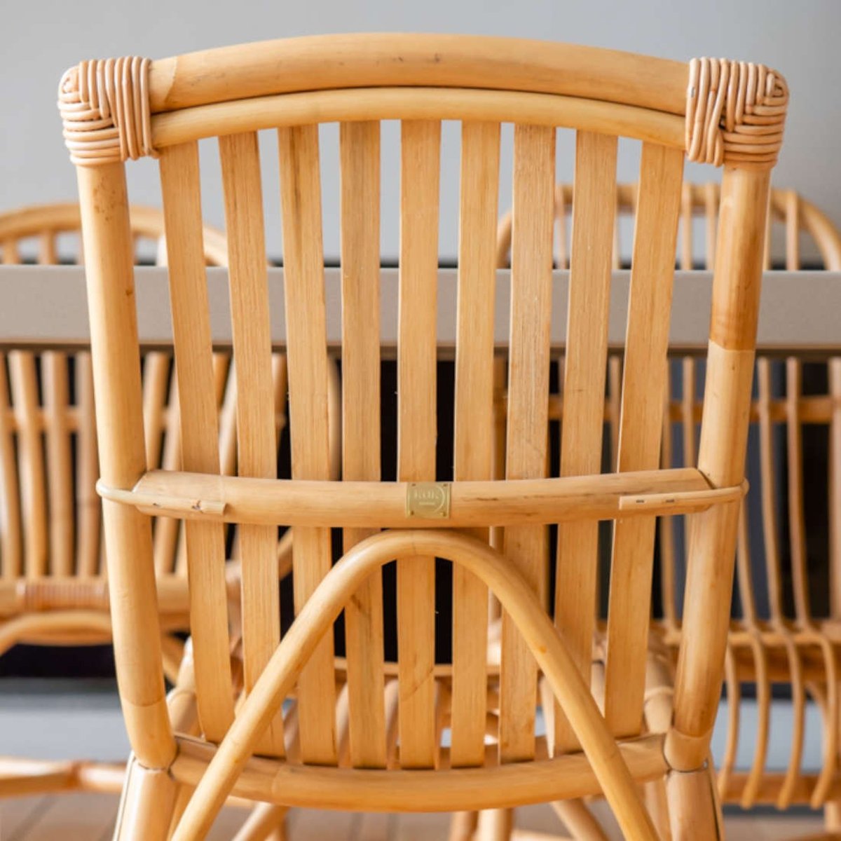 Chaise en rotin MAGALIE rotin teinté "miel", KOK