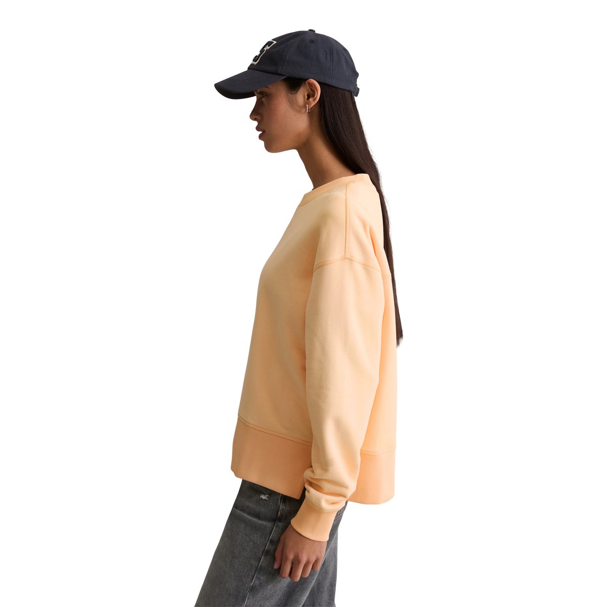 Sweat-shirt relaxed en mélange de coton organique orange, MARC O’POLO DENIM