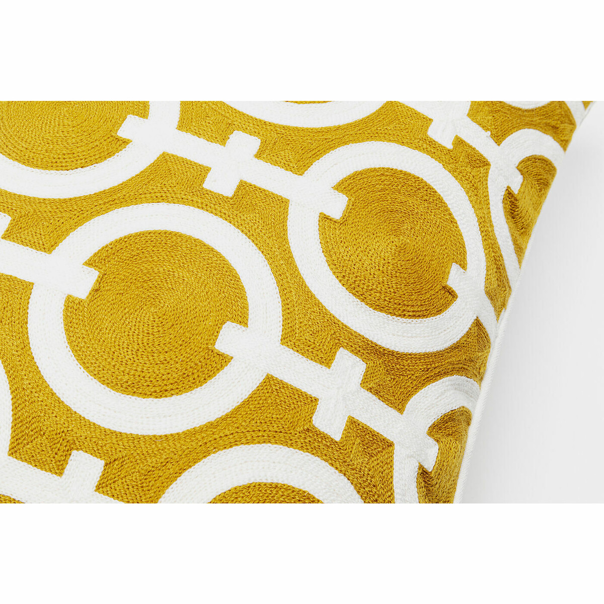 Coussin Catena Chain 50x50cm jaune, KARE DESIGN