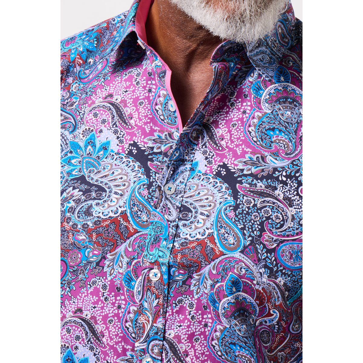 Chemise Parfaite Motif Cachemire bleu, JOE BROWNS