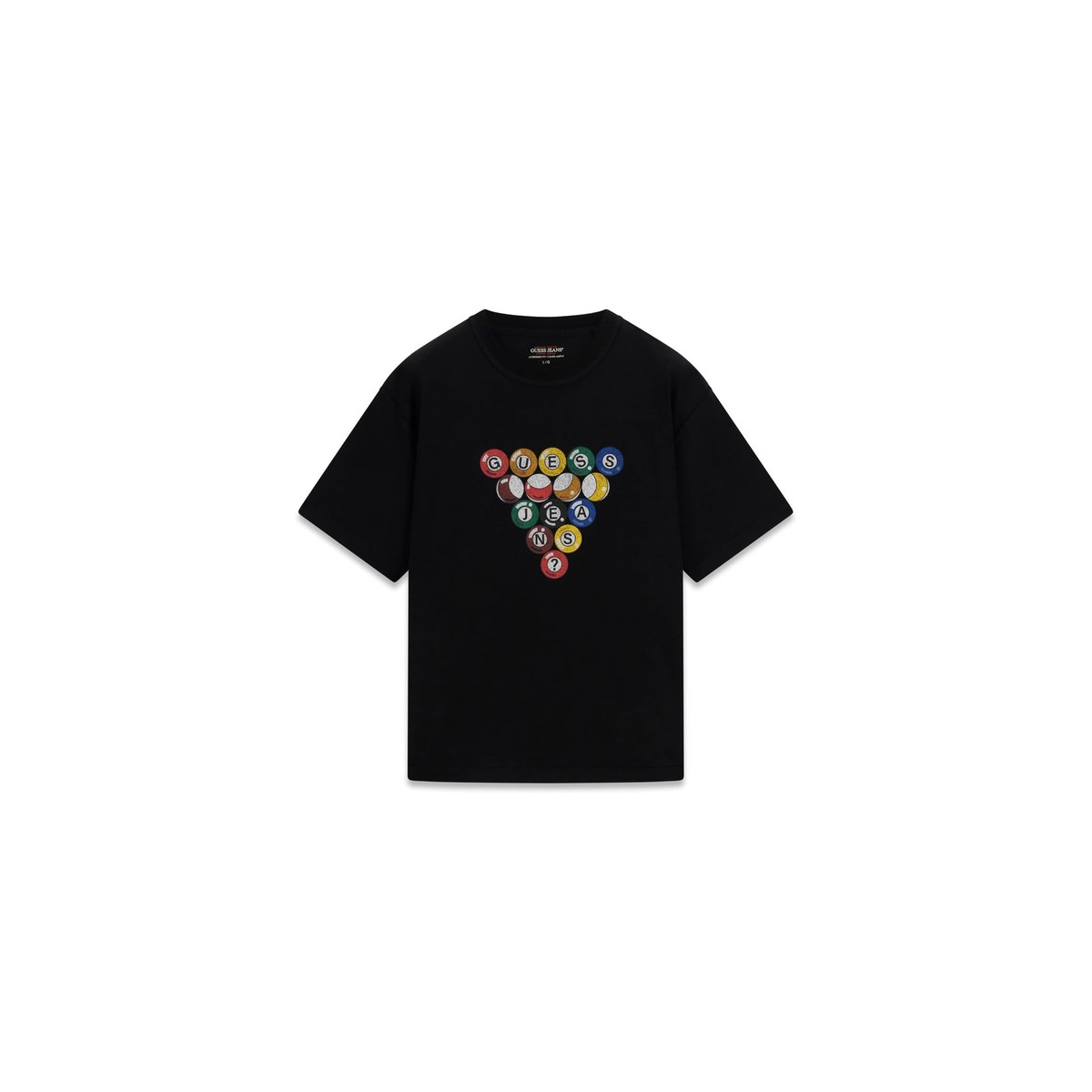 T-Shirt Imprimé noir, GUESS JEANS