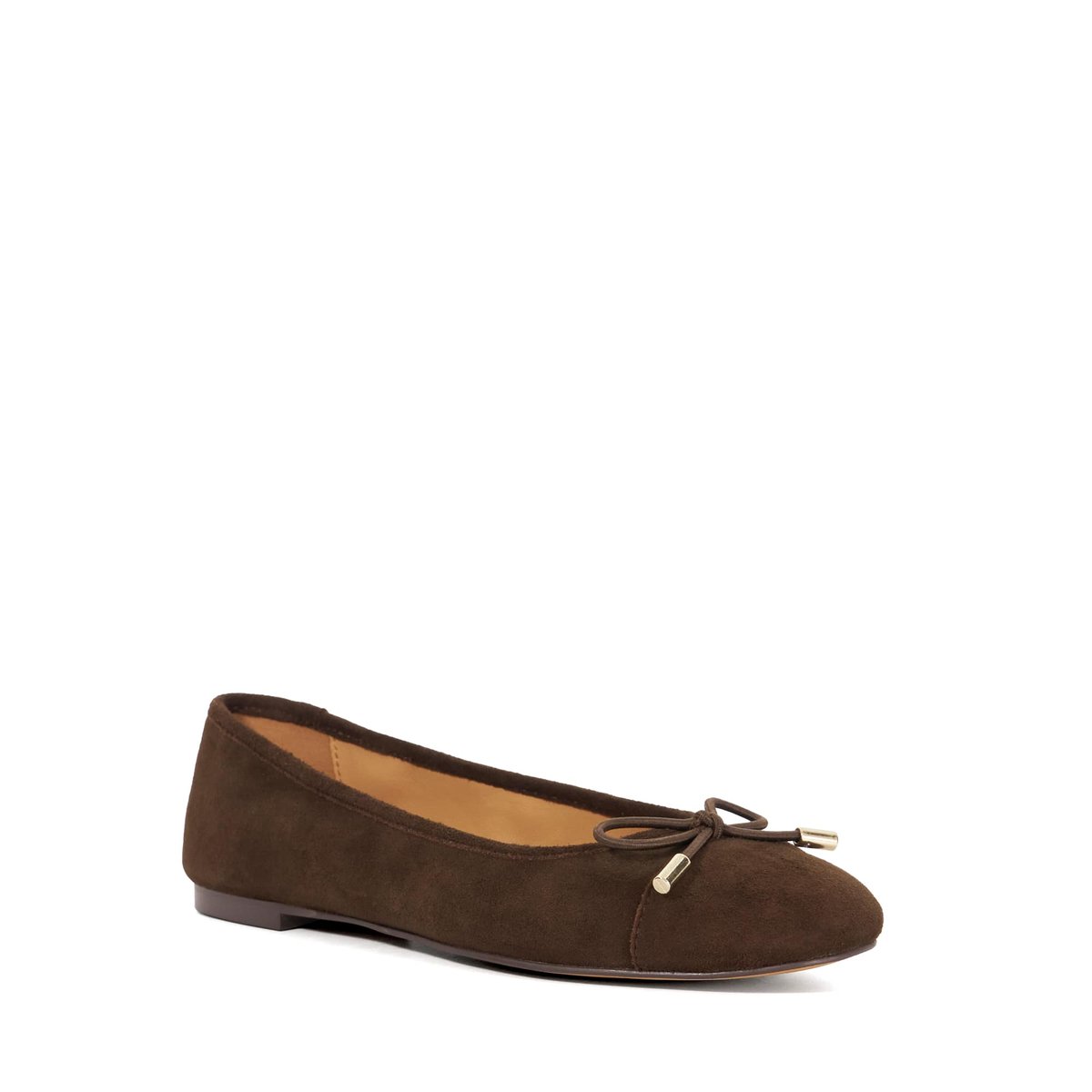 Ballerines à bout rapporté - HIGHEST brown-suede, DUNE LONDON