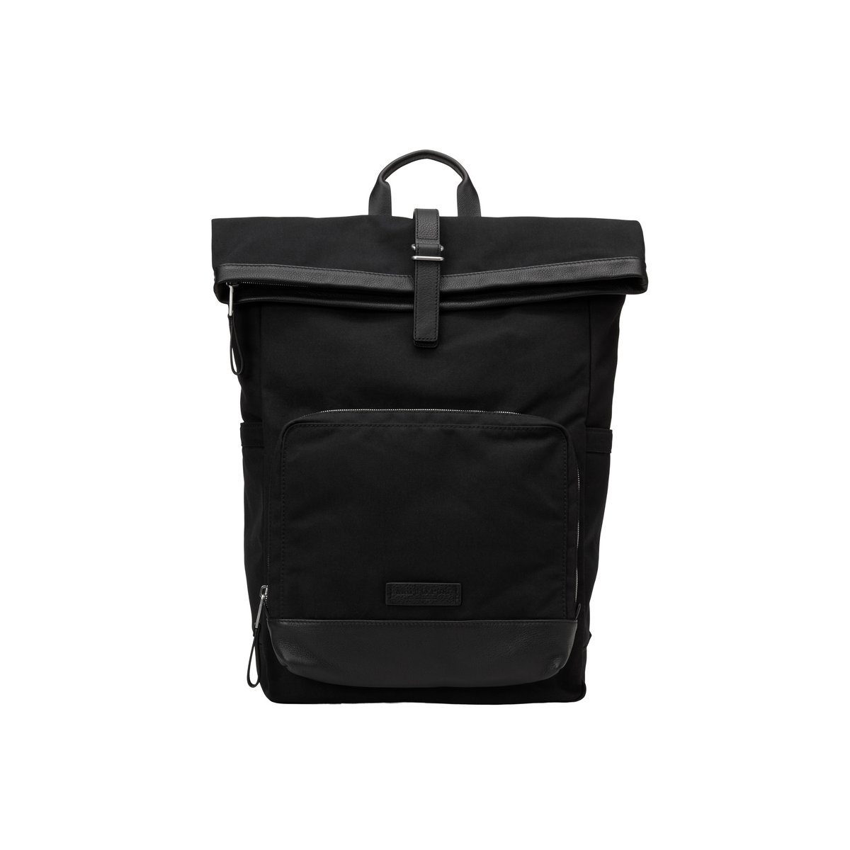 Sac à dos modèle Mory en toile cirée noir, MARC O'POLO