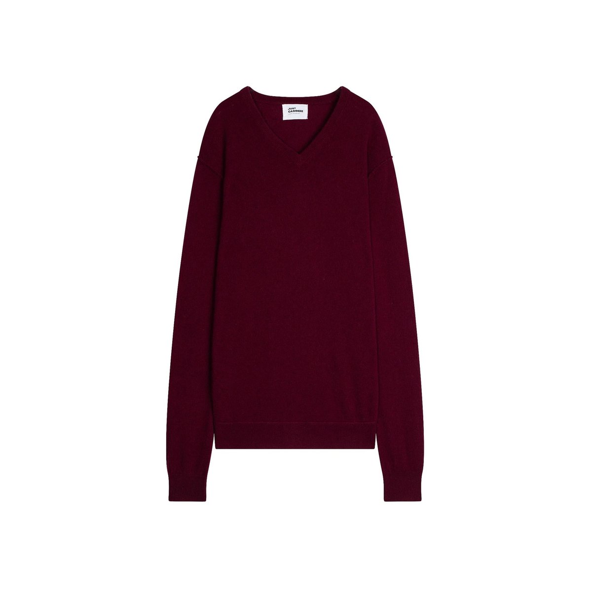 Pull Col V Bordeaux Tom bordeaux, JUST CASHMERE