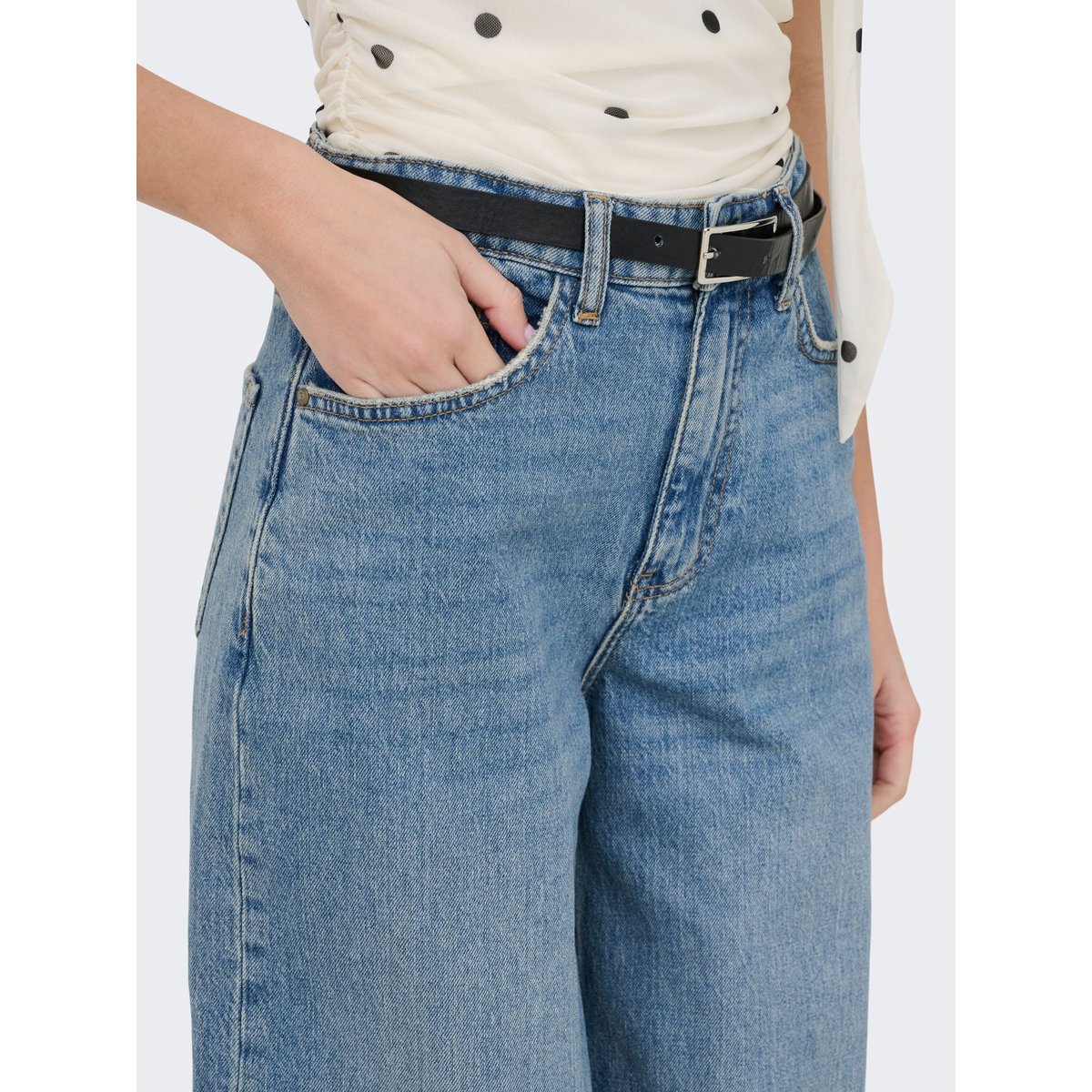 Jean À Jambe Large light blue denim 1, JDY