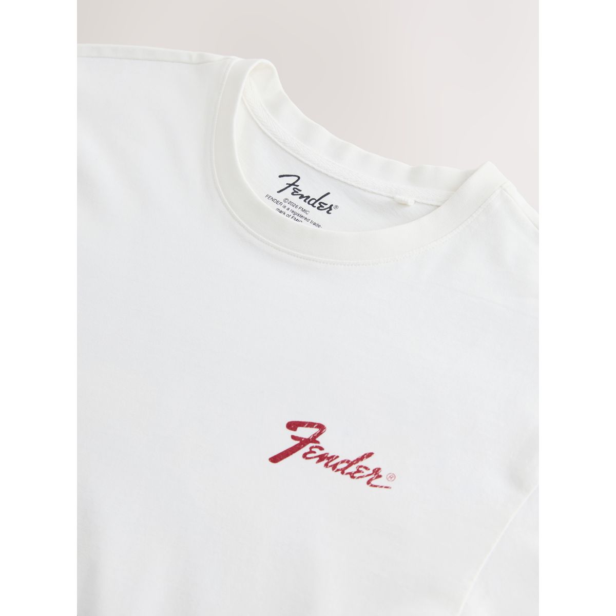 T-shirt à imprimé groupe de musique garde-boue blanc, NEXT