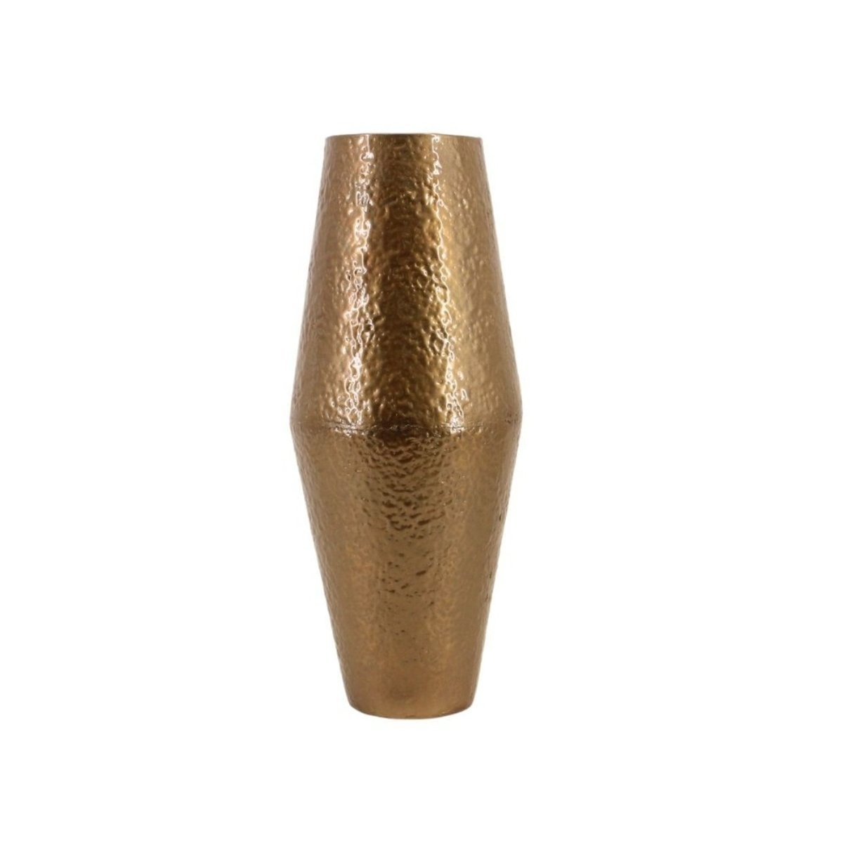 Vase design en métal martelé, H50cm doré, ORNAMI