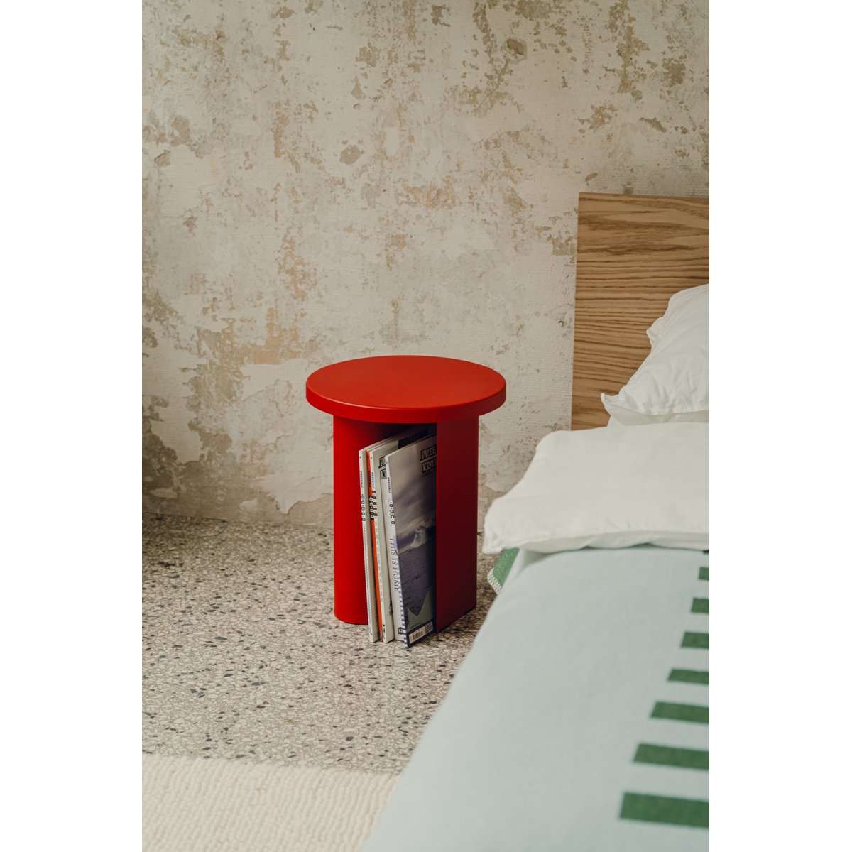 Table d'appoint Sato - petit modèle rouge tomate, NOO.MA