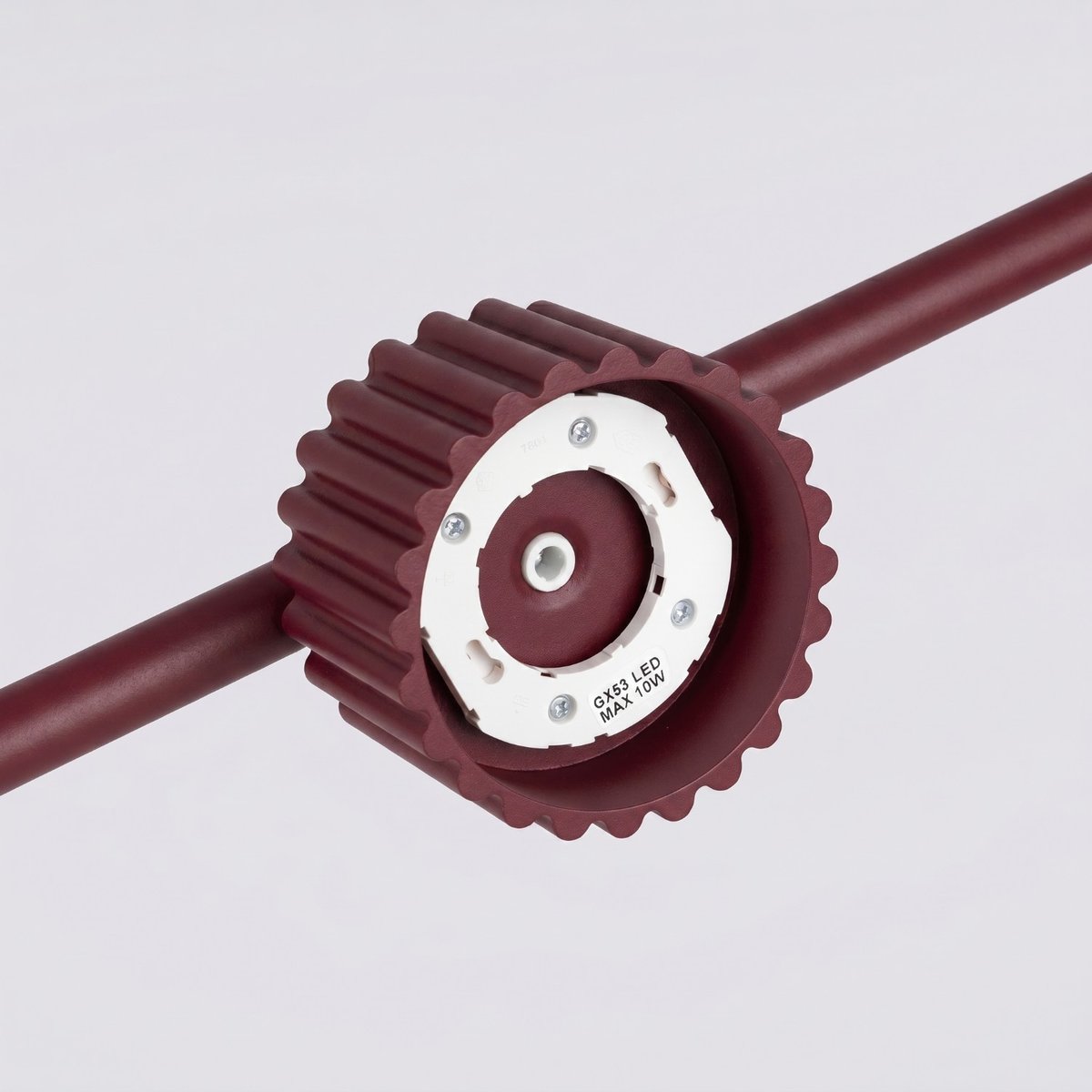 Lustre Aluminium Bordeaux Gx53 4 AURA bordeaux, EDEN