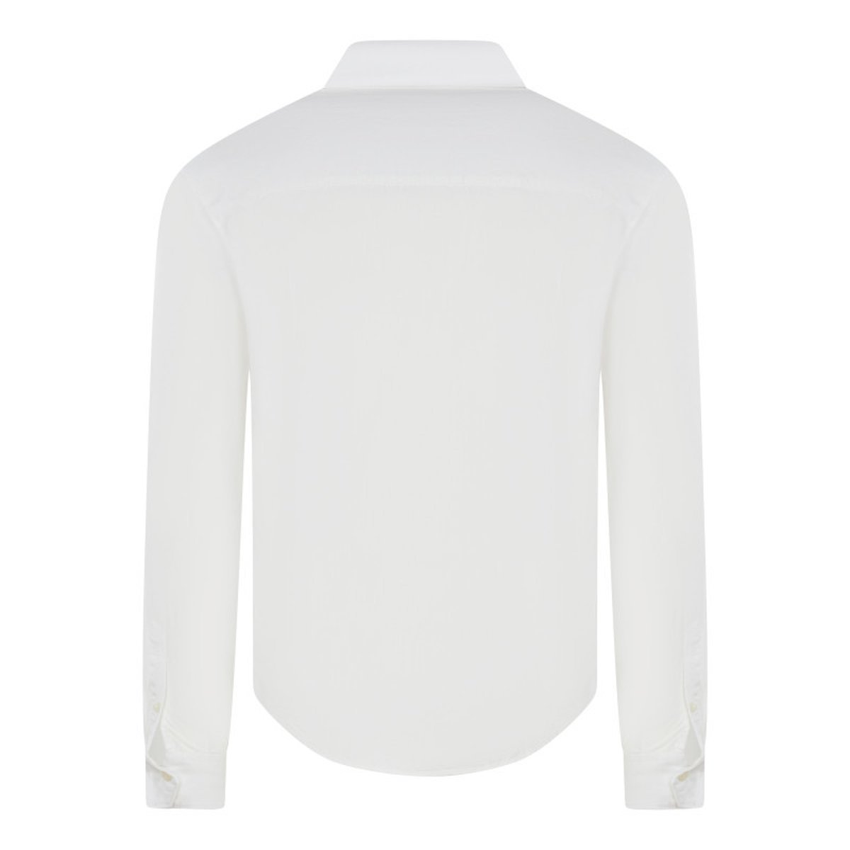 Chemise coupe regular fit Napapijri en coton blanche avec le logo brodé en petit blanche, NAPAPIJRI