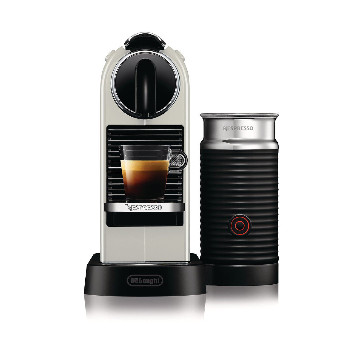 Nespresso by De'longhi Citiz Coffee Pod Machine with Aeroccino white, NESPRESSO