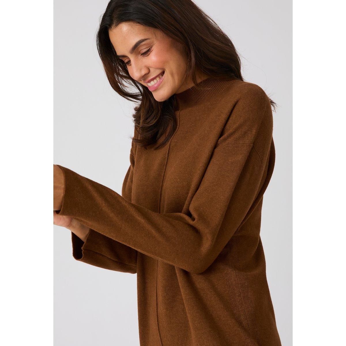 Robe tricot Thermolactyl marron chocolat, DAMART