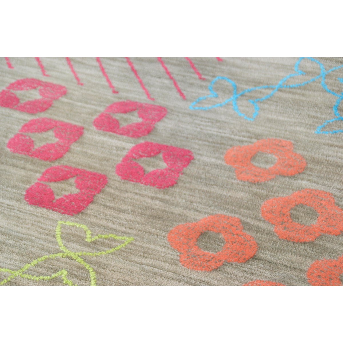 Tapis de salon tufté main - AMBIANCE marron, THEKO