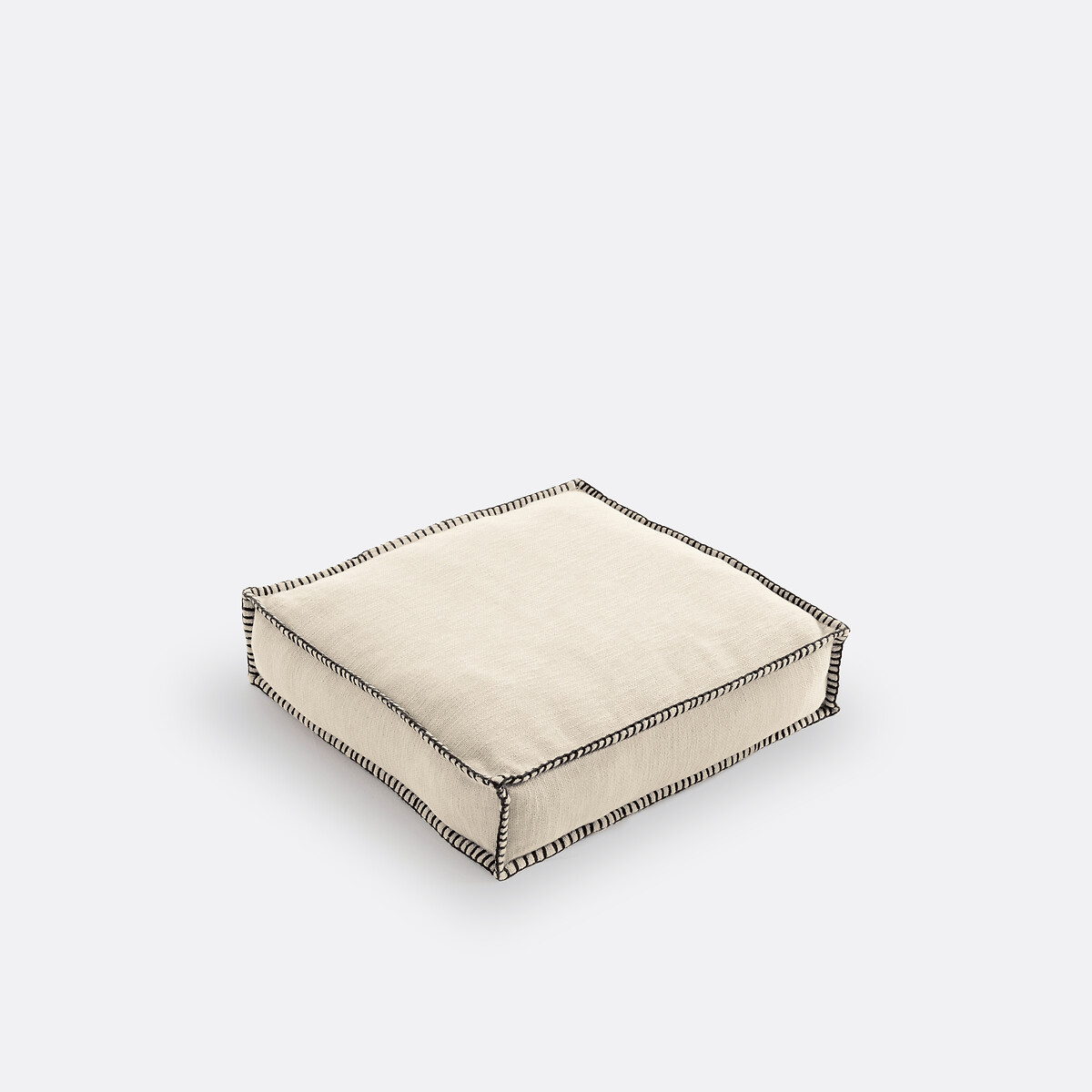 Coussin de sol coton natté, Raoul ecru, LA REDOUTE INTERIEURS