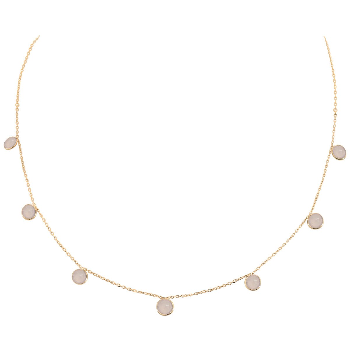 Collier multi moorea calcedoine rose rose, CAROLINE NAJMAN
