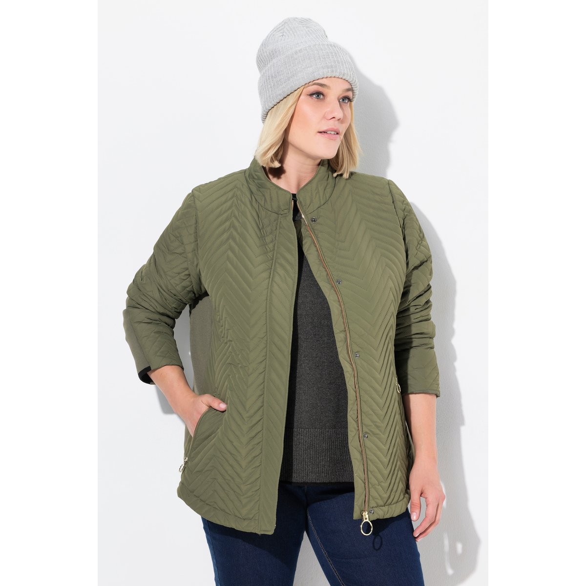 Veste matelassée vert loden, ULLA POPKEN