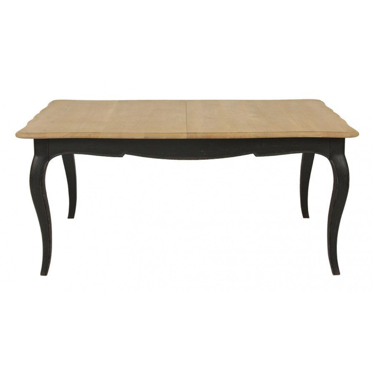 Table rectangulaire extensible pour 12 à 14 noir, INTERIOR'S