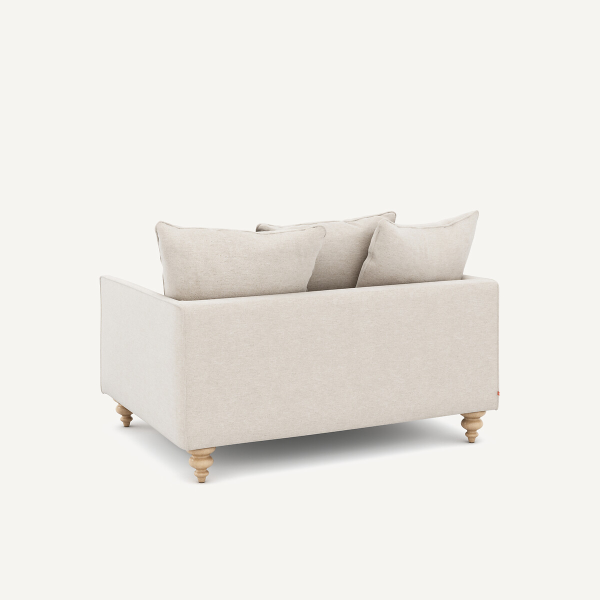 2-Sitzer-Sofa, aus meliertem Leinen, LAZARE elfenbein, AM.PM