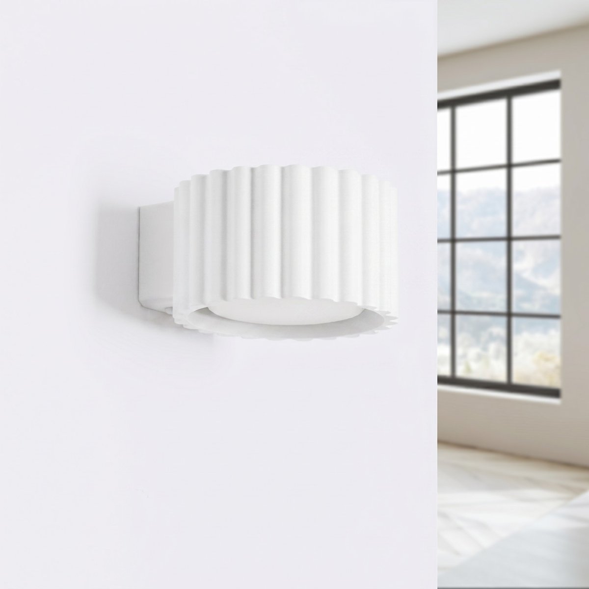 Applique murale Aluminium Blanc Gx53 1 AURA blanc, EDEN