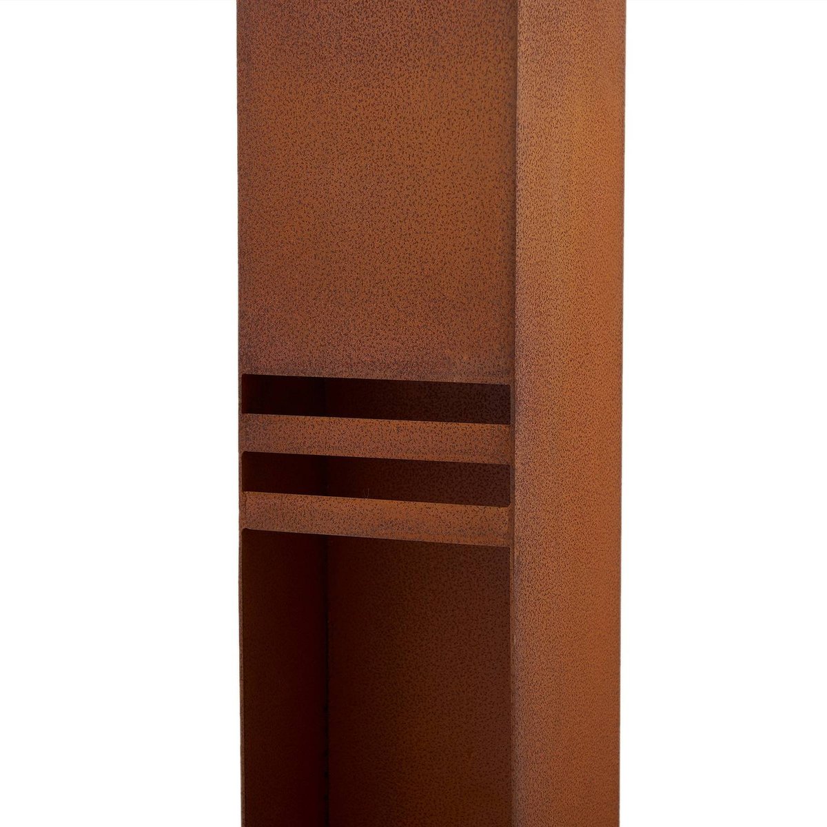 Luminaire extérieur en métal moderneLED couleur rouille, LUCANDE
