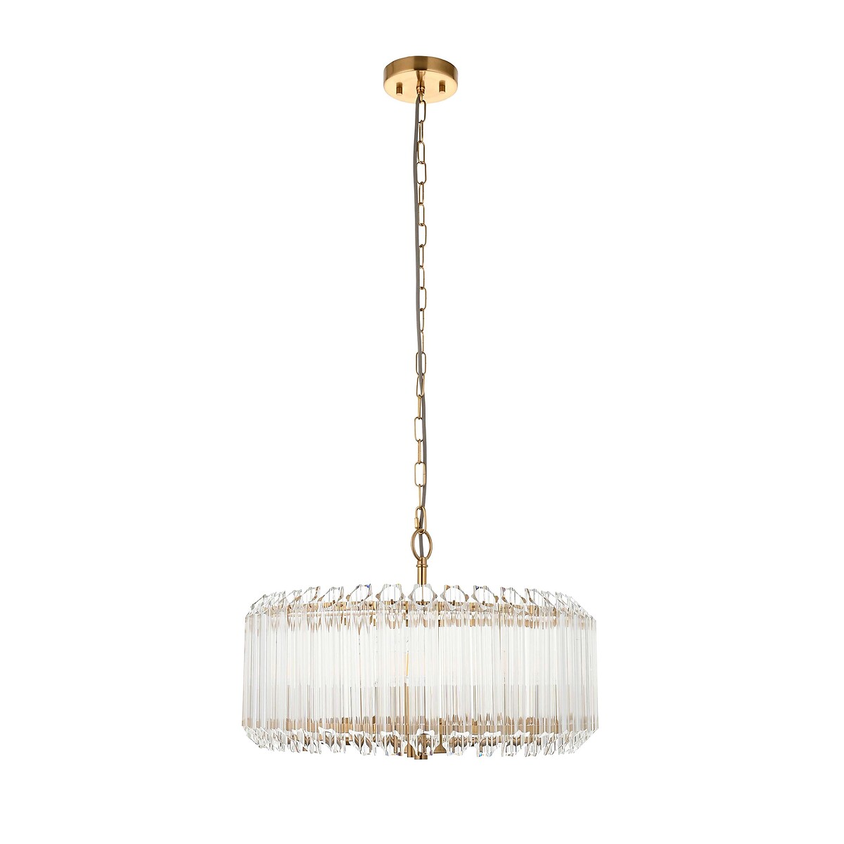 Valencia 5-Light Glass Pendant Light brass, ÉDITÉ