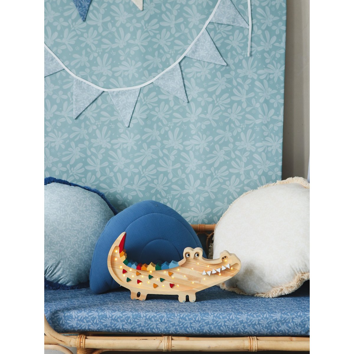 Lampe Veilleuse Crocodile beige, LITTLE LIGHTS