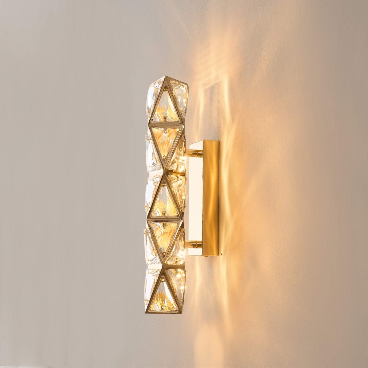 Applique murale cristal taillé - DALINA doré rose, KOSILUM
