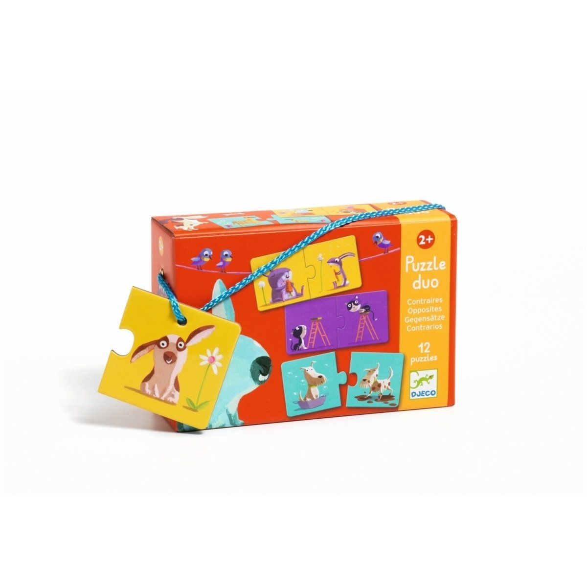 Puzzle Duo Contraire multicolore, DJECO