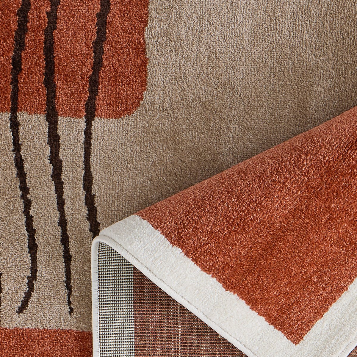 Tapis intérieur motif organique EUPHORIA multicolore, NAZAR RUGS