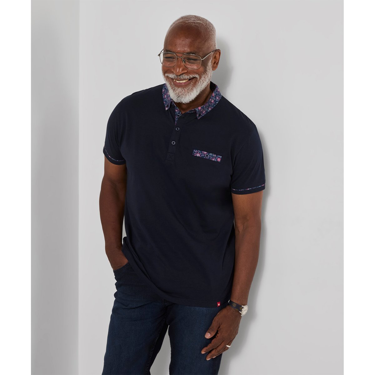 Superbe Polo Chic bleu, JOE BROWNS