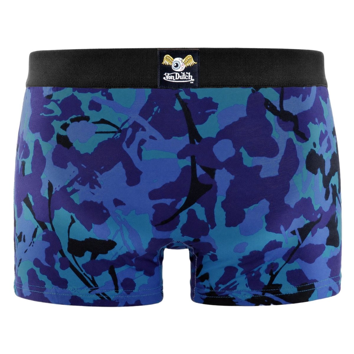 Lot De 4 Boxers Coton bleu foncé/noir/kaki/marron, VON DUTCH