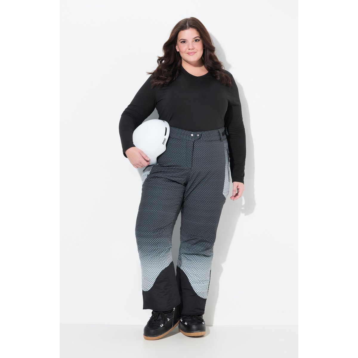 Pantalon de ski imperméable, pois noir, ULLA POPKEN