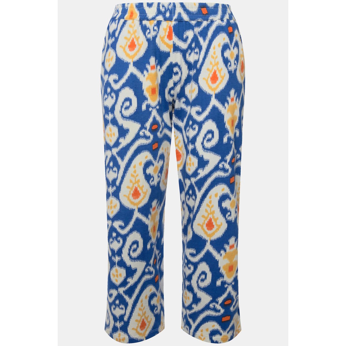 Pantalon 7/8 en jersey à jambe large bleu jean, ULLA POPKEN