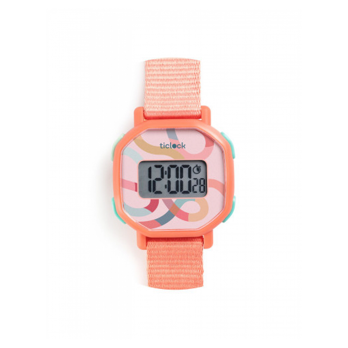 Montre digitale - Volute pastel couleur unique, DJECO