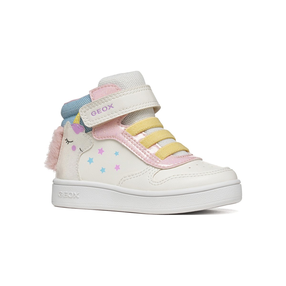 Baskets  B ECLYPER blanc/rose, GEOX