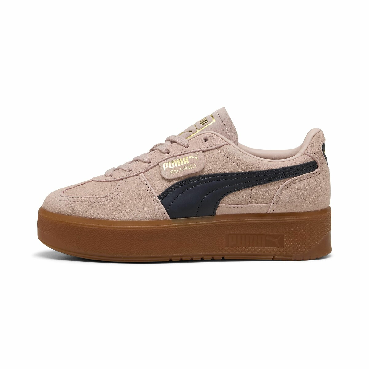 Leren sneakers Palermo Elevata roze/zwart, PUMA