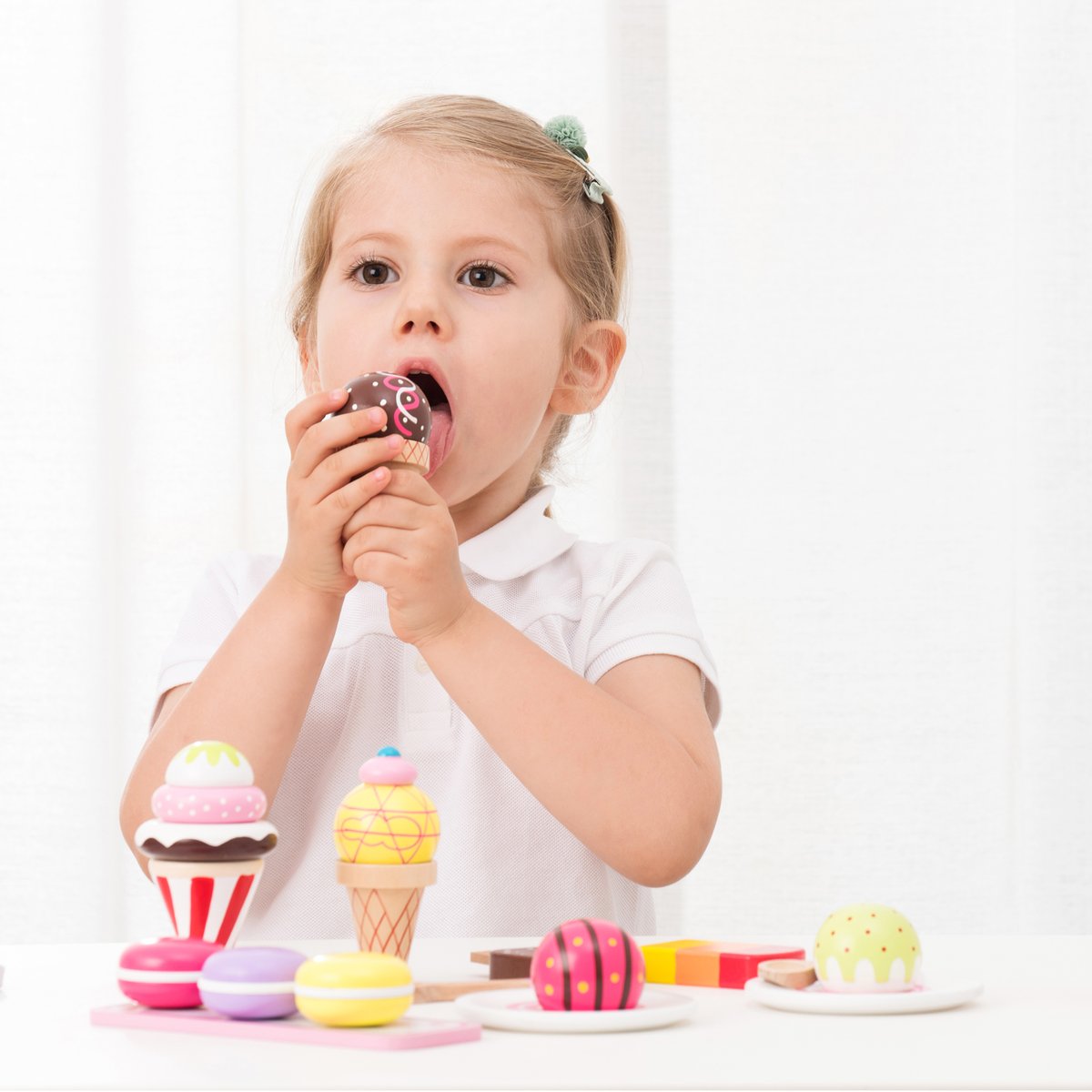 Ensemble de glaces blanc, NEW CLASSIC TOYS