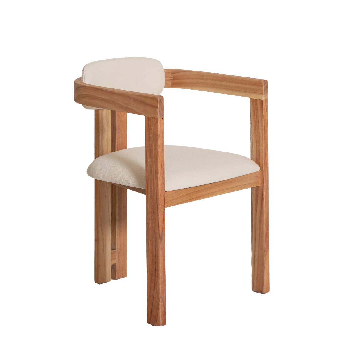 Lot de 2 chaises en bois de mindy SUZIE blanc, MADE IN MEUBLES 