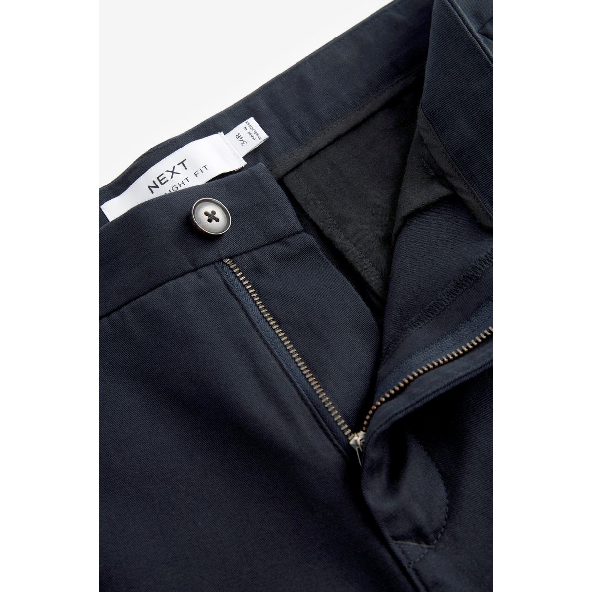 Pantalon chino coupe droite bleu marine, NEXT
