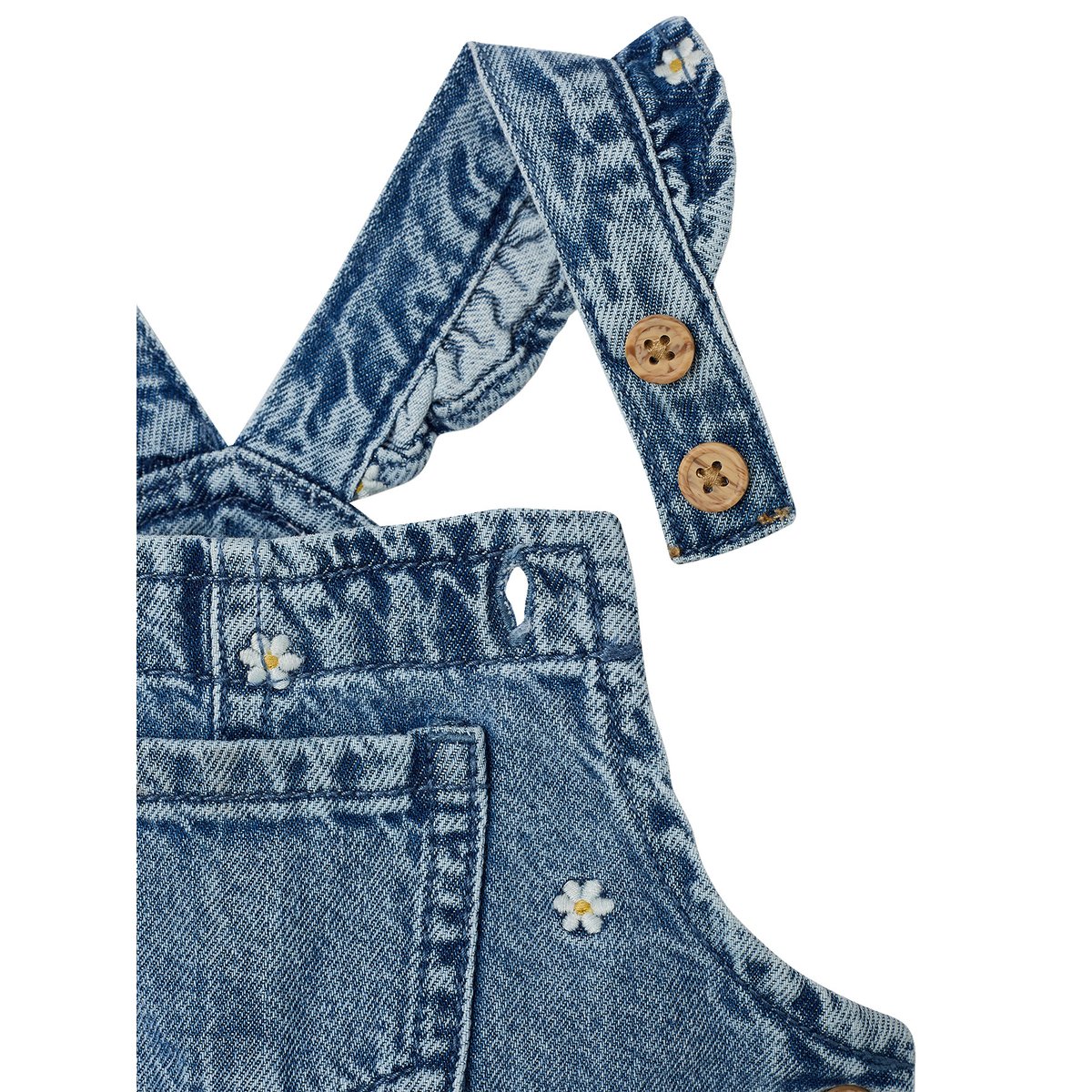 Salopette denim stone, VERTBAUDET