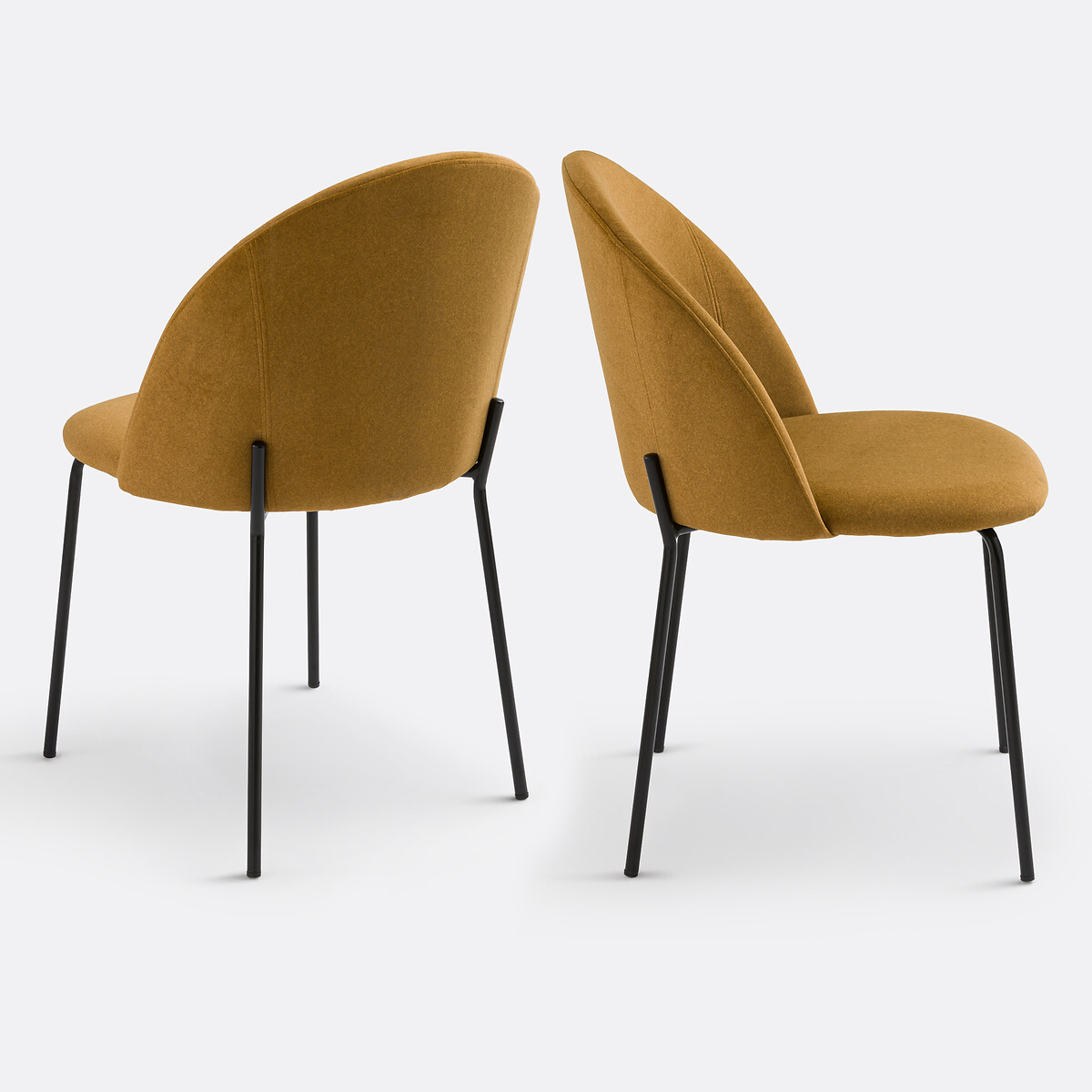 Lot de 2 chaises velours, Nordie ambre, LA REDOUTE INTERIEURS