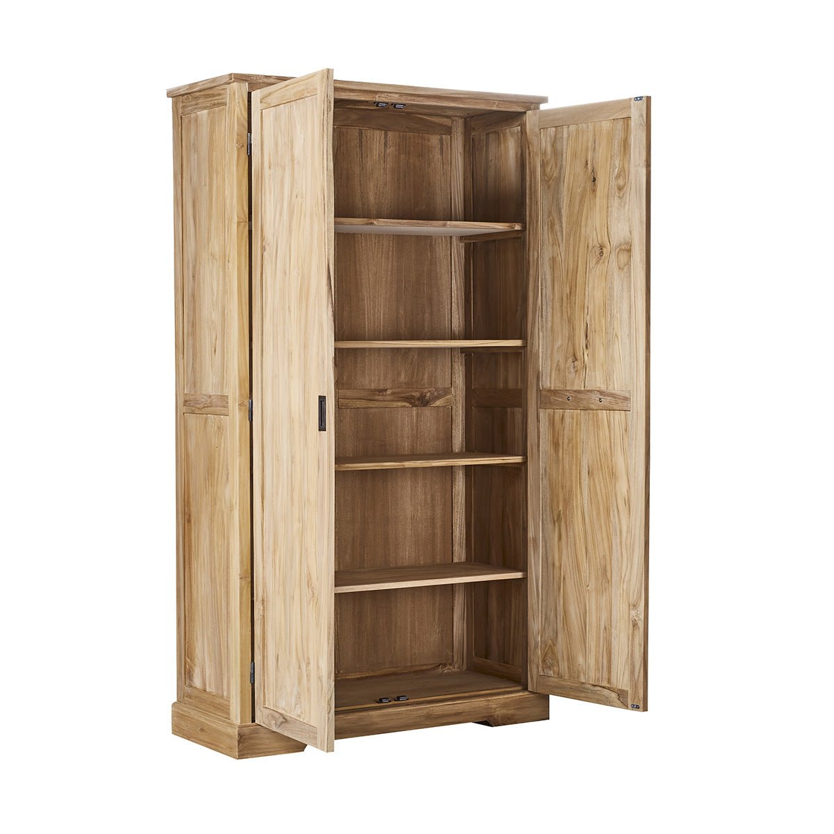 Armoire 2 portes en teck massif ALDO naturel, BERAH GETAH