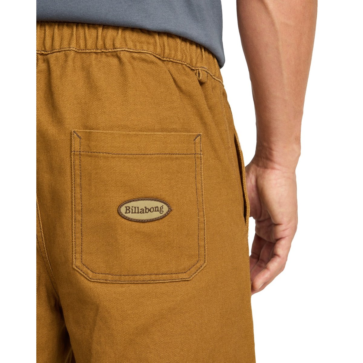 Pantalon en jean élastique avec cordon de serrage LARRY CANVAS marron tobacco, BILLABONG