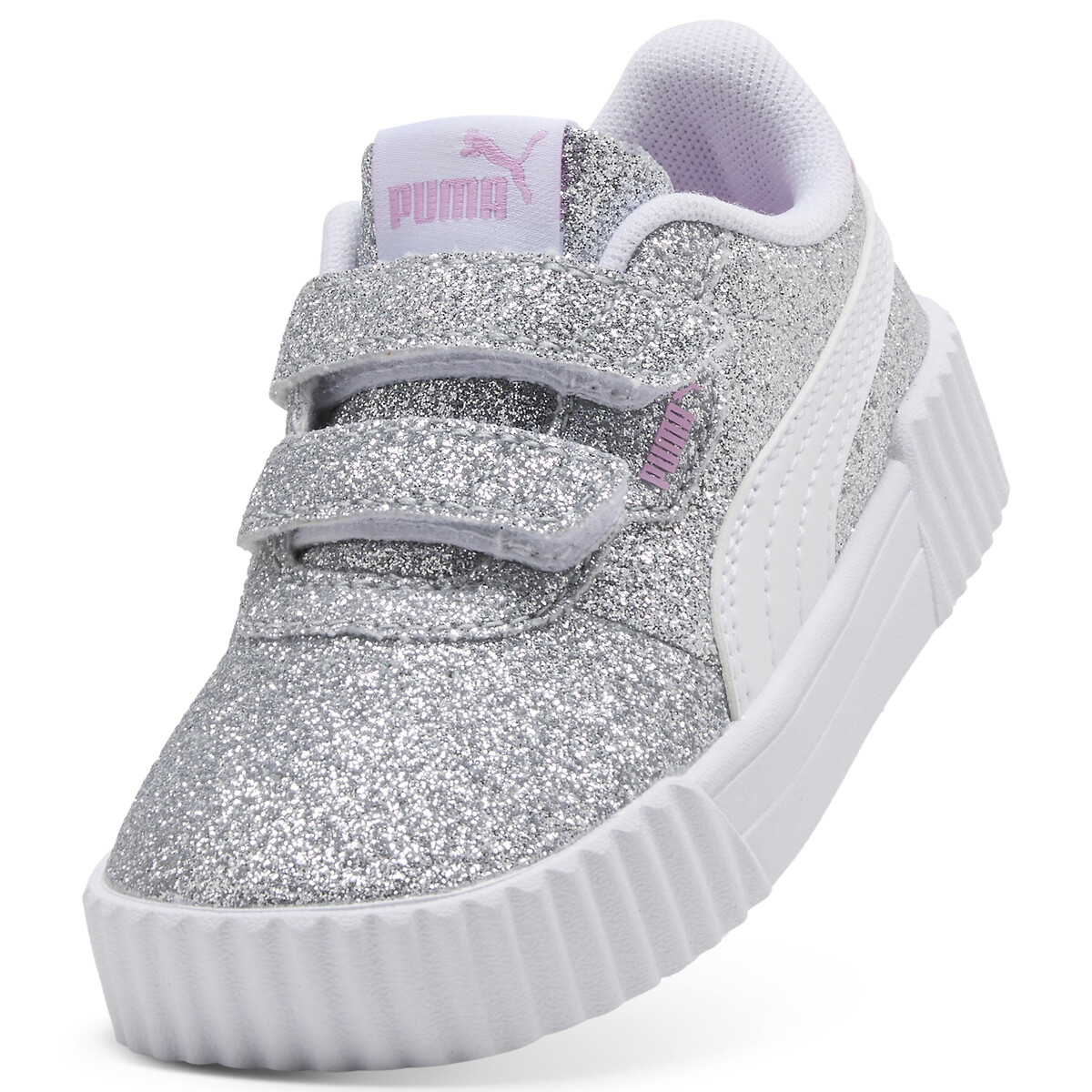 Baskets à scratch Carina 3.0 Glitz V argent, PUMA