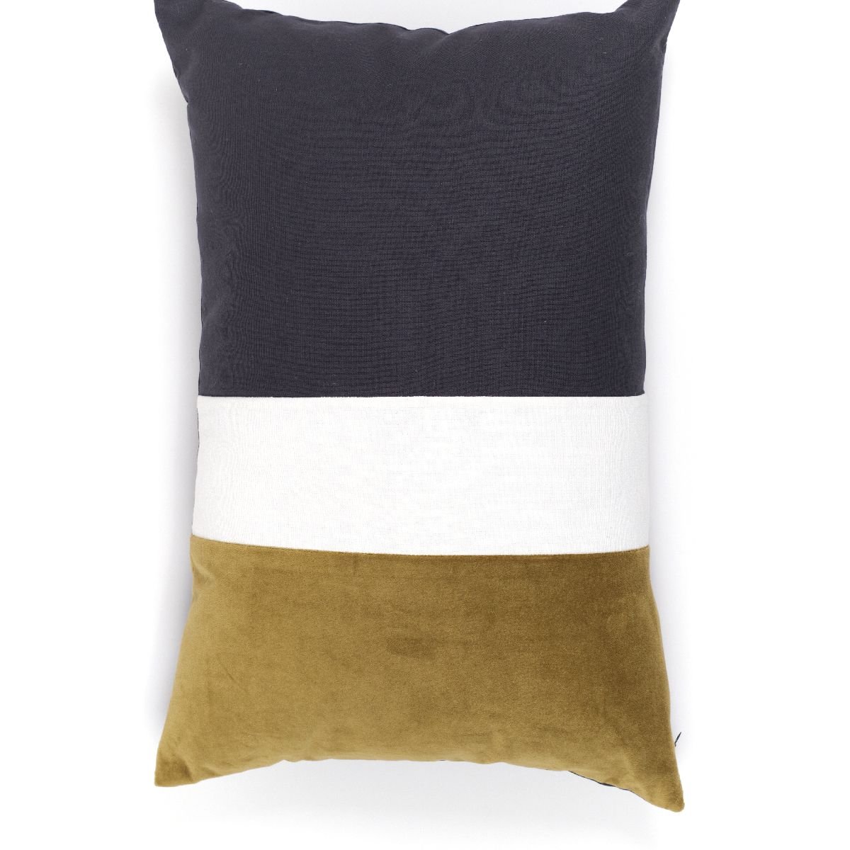 Coussin coton INDIES gris anthracite, TODAY