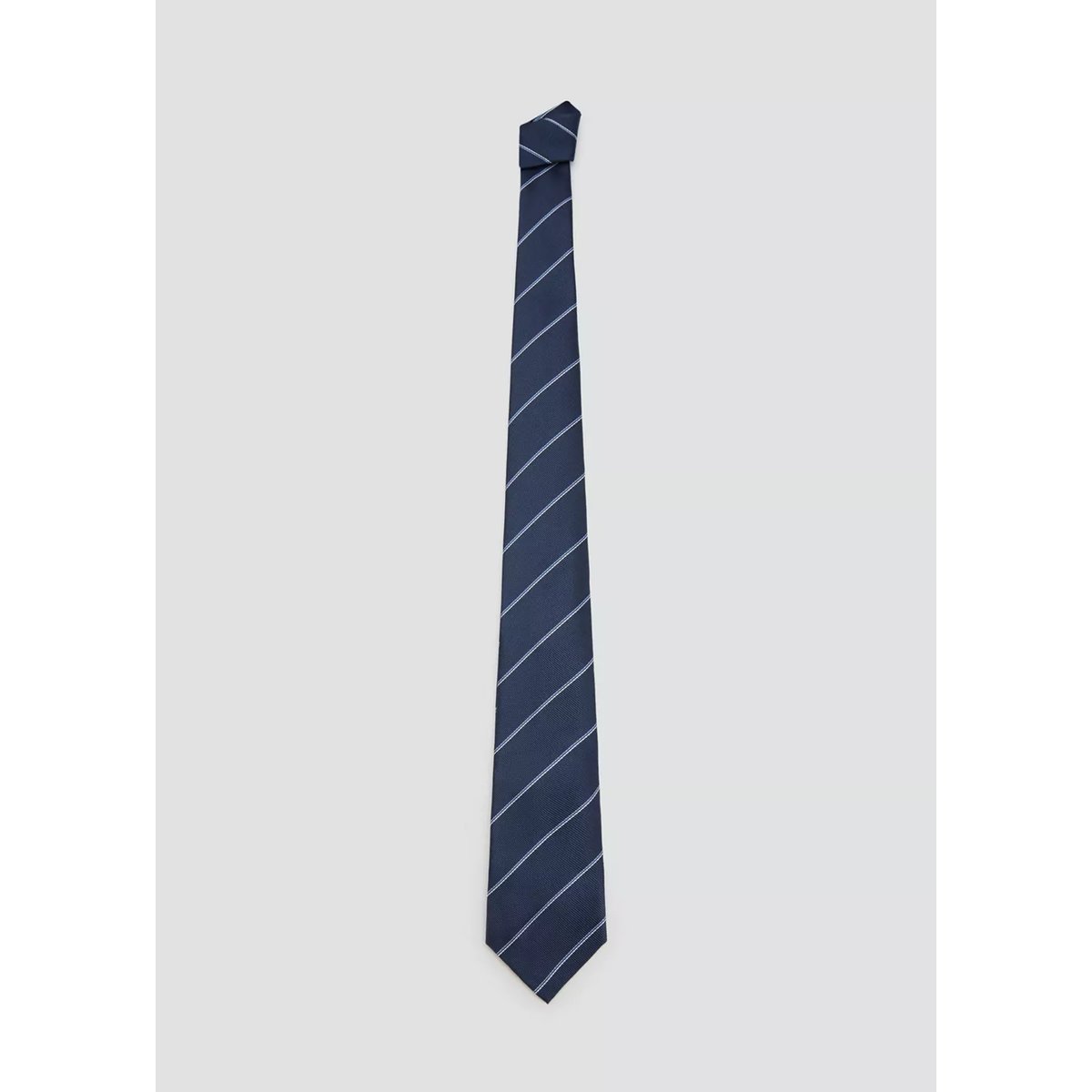 Cravate à rayures bleu marine, MANGO TEEN
