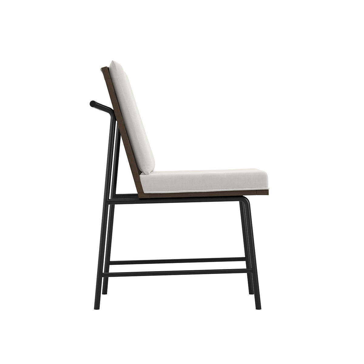 Niva Minimalist Upholstered Dining Chair with Metal Frame (Set of 2) white, SO'HOME