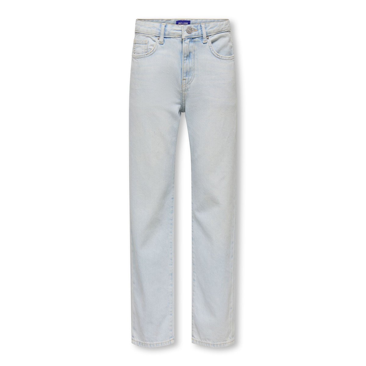 Coupe Regular light blue bleached denim, ONLY & SONS JUNIOR